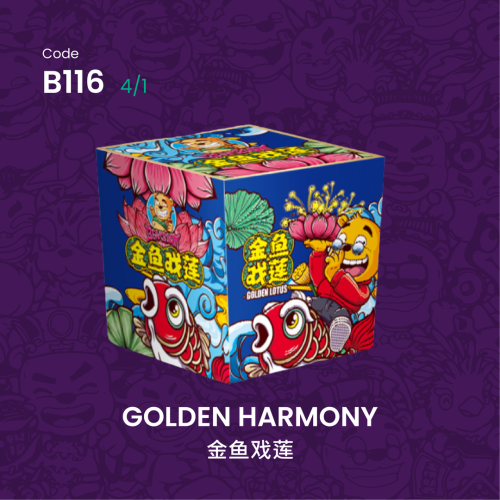 B116 | GOLDEN HARMONY 金鱼戏莲